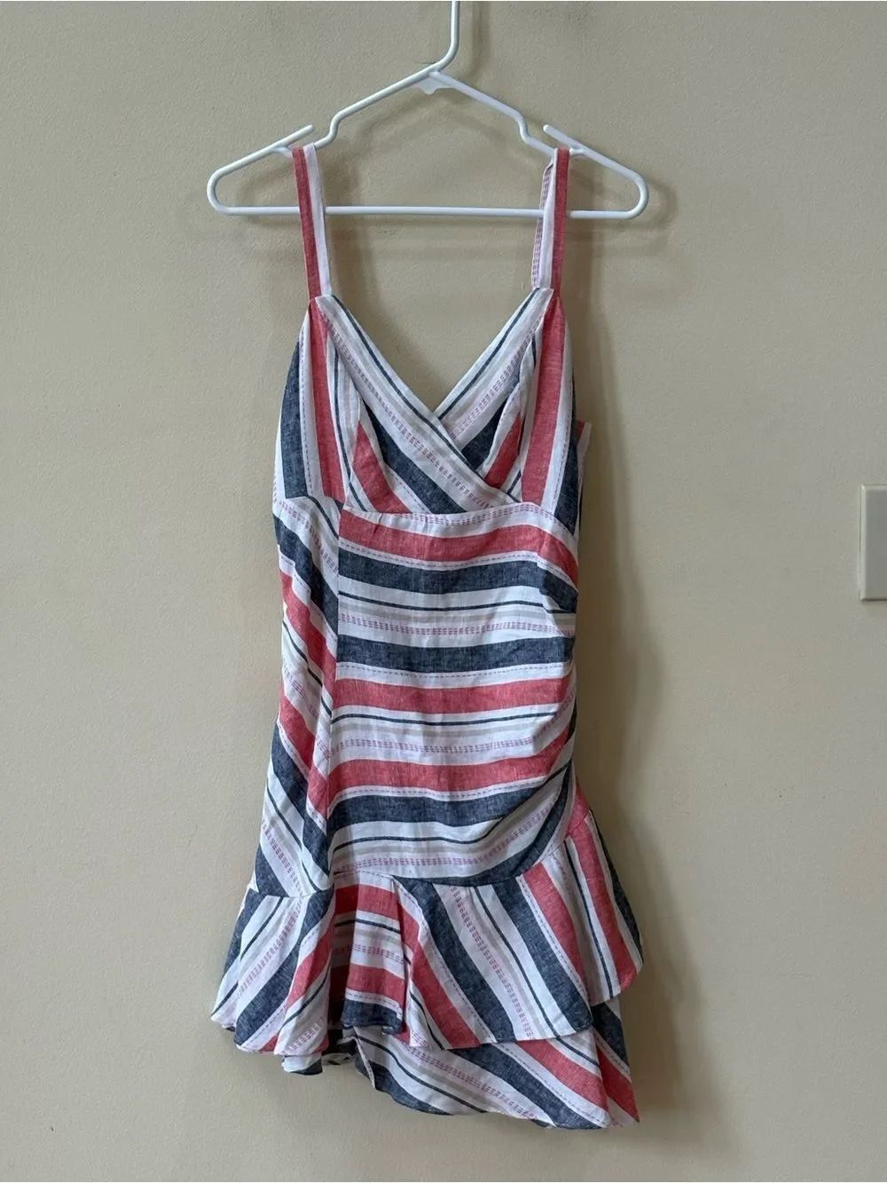 Parker Aldo Striped Flounce Dress